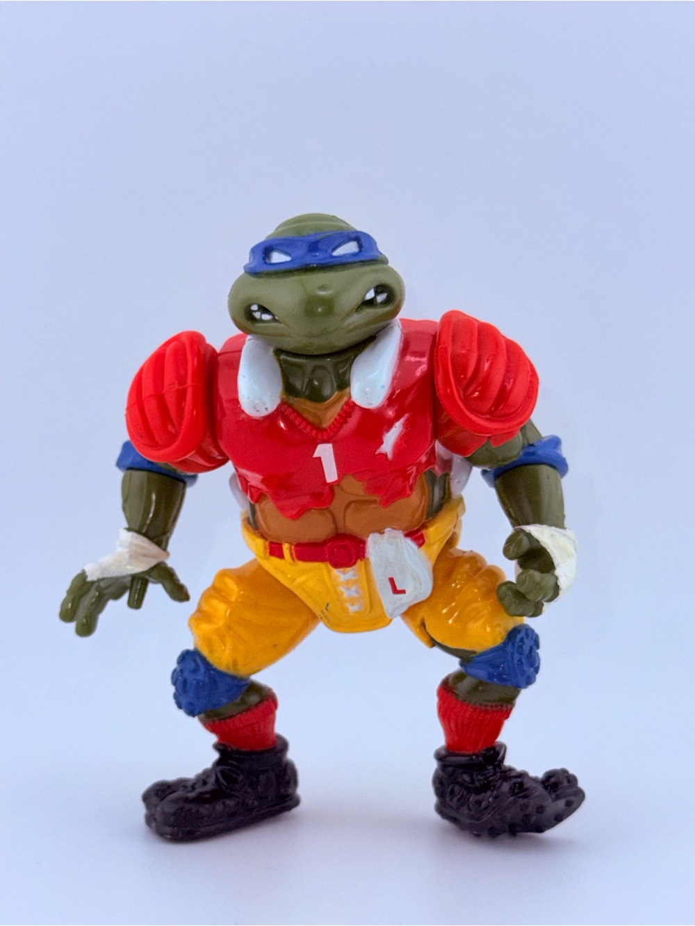 Vintage 93 TMNT touch down Tossin Leo Teenage Mutant Ninja Turtles leonardo toy